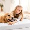 Gel-Infused Memory Foam Mattress Topper, High Density Cooling Bed Topper Pad with Breathable Removable Fitted Cover 4