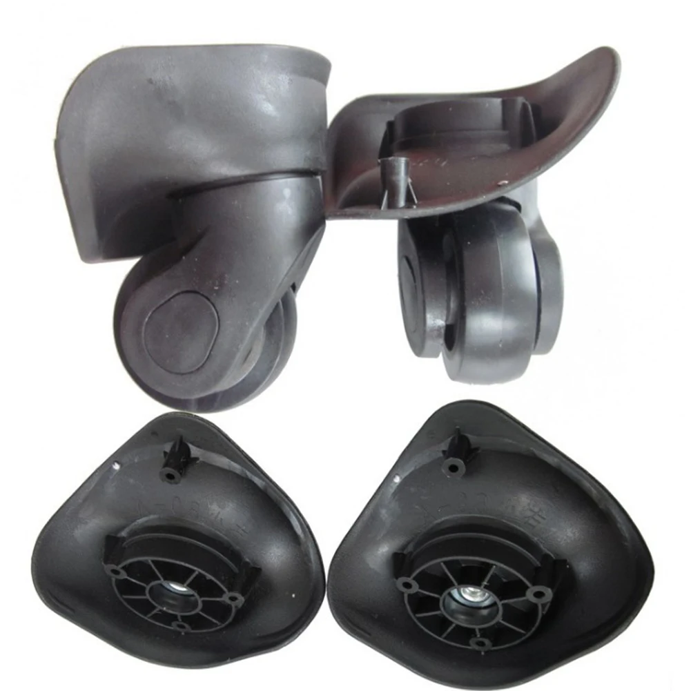 

2pcs Rubber Swivel Wheels 360 Degree Rotation Suitcase Replacement Casters Suitcase Luggage Universal Wheel Parts
