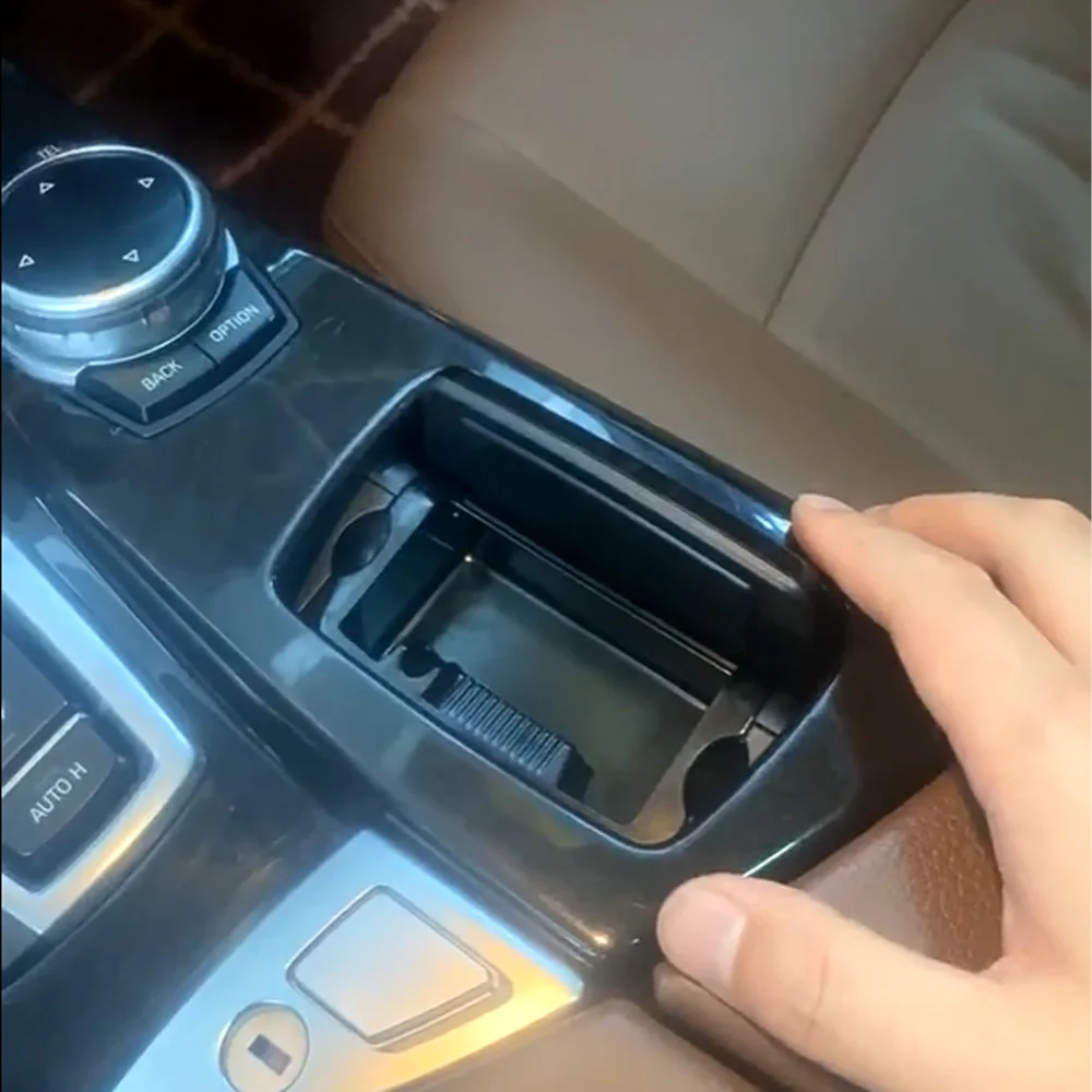 Front Center Console Ashtray Assembly Liner Box Cover for BMW 5 Series