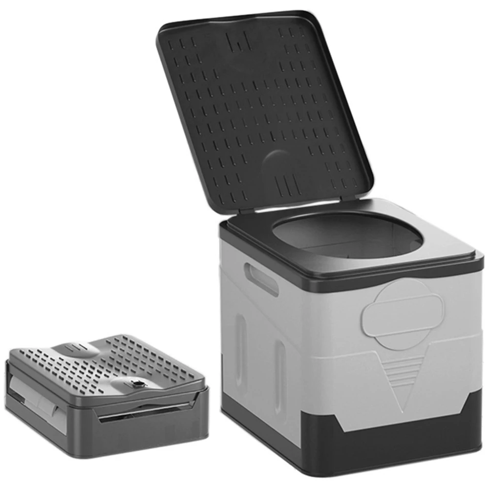 Portable Toilet Car Toilet Bucket Trash Can Travel Outdoor Camp Folding Tour Emergency Self-driving Adults & Kids folding toilet portable toilet