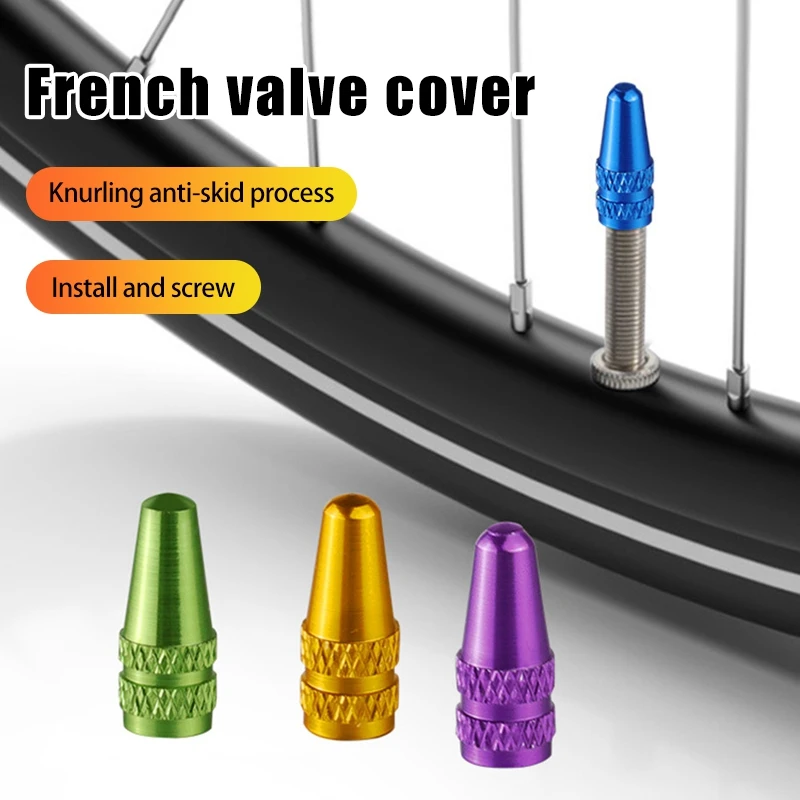 1/5PCS Set Bicycle Presta Valve Cap Bike Accessories Aluminum Alloy MTB Bike Valve Caps Bike Pressure Caps for Presta Valves