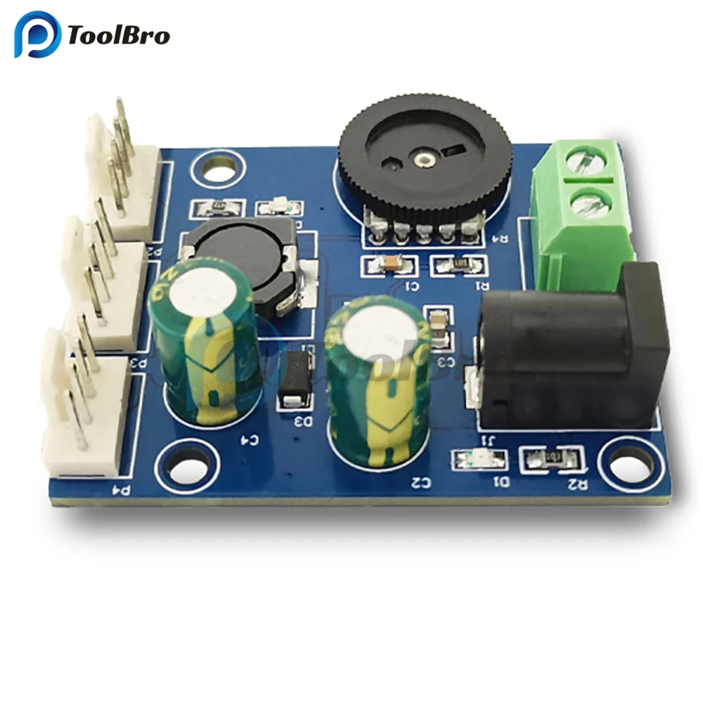 3CH 3A PWM PC Computer Chassis Fan Speed Controller Regulator Module DC 12V-24V to 0V-13V Step Down Buck Converter Board