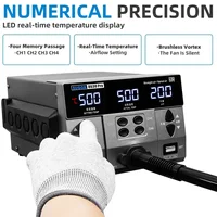 2024 SUGON 8630Pro 1300W Hot Air Gun Digital Display BGA Rework Curved Nozzle Welding Repair Desoldering Station 2