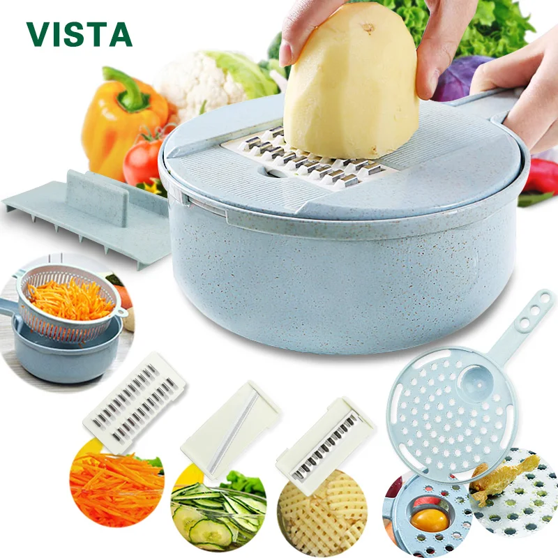 Vegetable Shredder Slicer, Food Shredder D L D Onion Shredder Vegetable  Slicer Cutter With Multifunctional Interchangeable Blades Cheese Grater