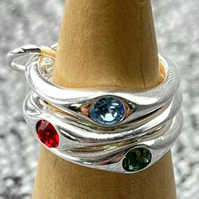 2023 New Unode50 Exquisite Fashion Galvanotecnica 925 Gemme Tricolore Regali Di Gioielli Per Le Vacanze Romantiche Da Donna