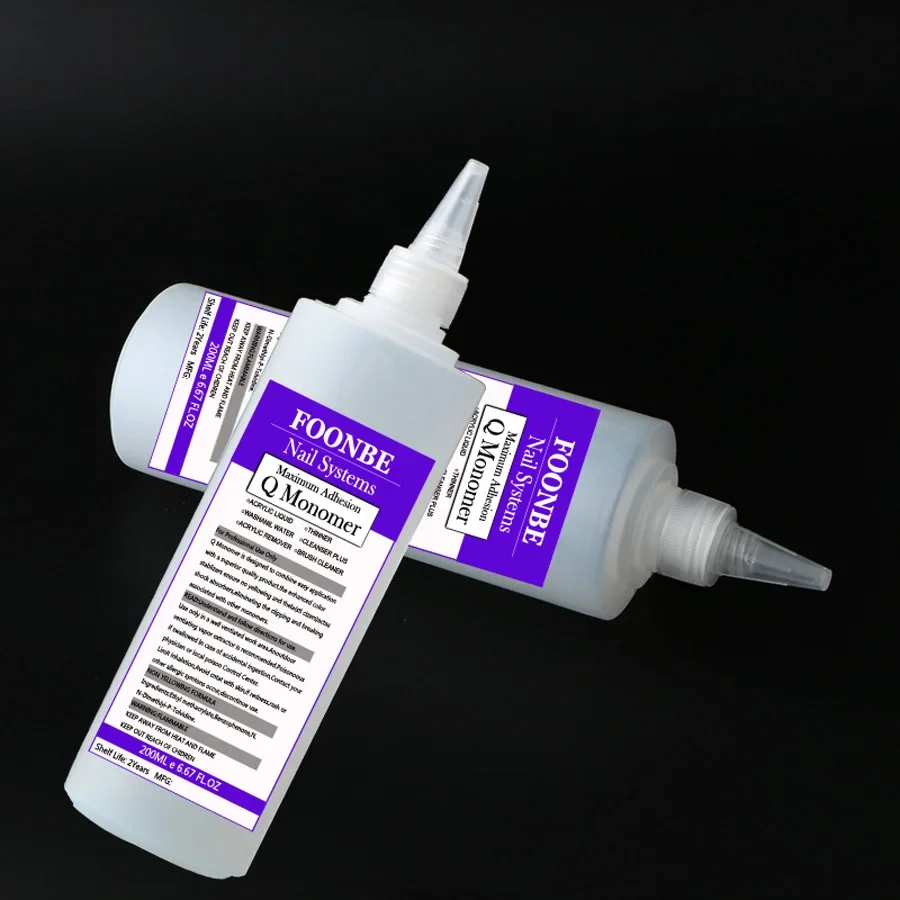 200ML EMA Nail Acrylic Monomer Liquid Extension Powder Medium Extension Nail Builder Liquid Carving/Extension/Dipping Manicure