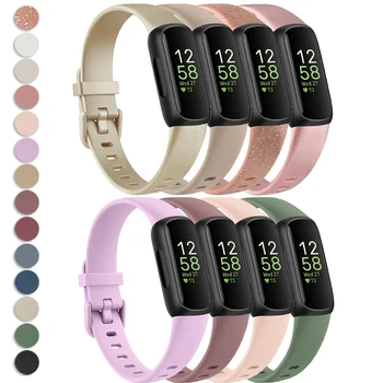 Silicone Watch Strap for Fitbit Inspire 3 Band Adjustable Watchband 1