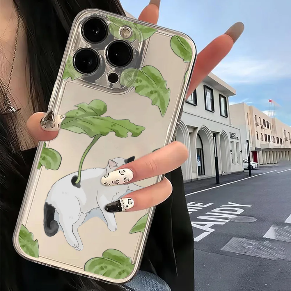 Creative Cute Cat Soft Transparent TPU Phone Case