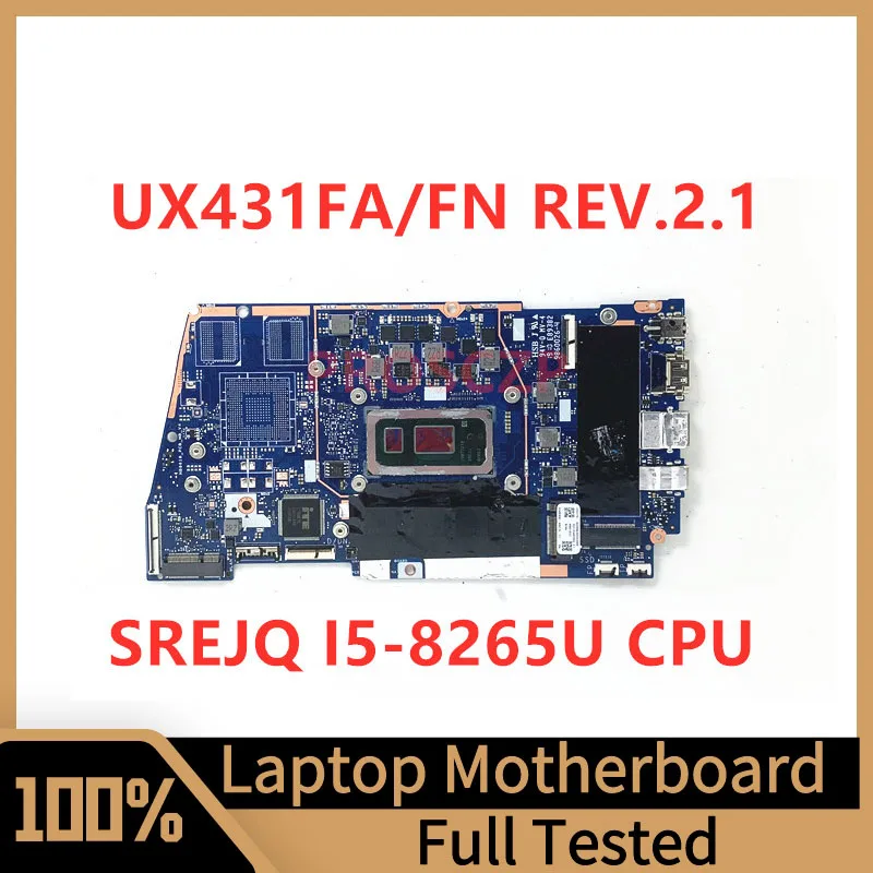 

UX431FA/FN REV.2.1 Материнская плата Asus ZenBook материнская плата для ноутбука с процессором SREJQ I5-8265U 100% полностью протестирована