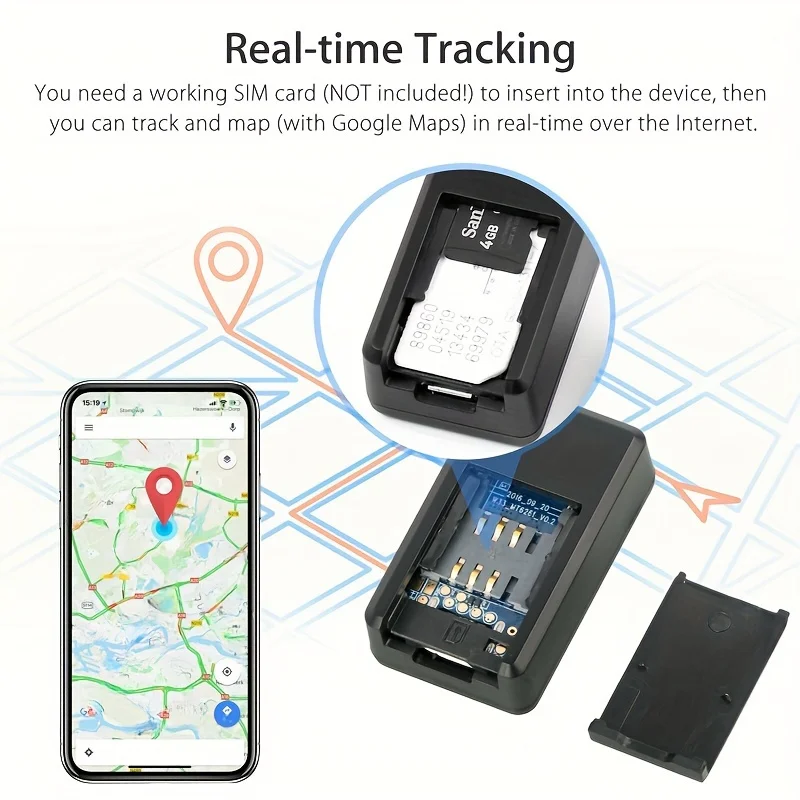 휴대용 미니 GPS 추적기, 마그네틱 부착물, 지능형 위치 장치, SIM 정보 로케이터 GF-07