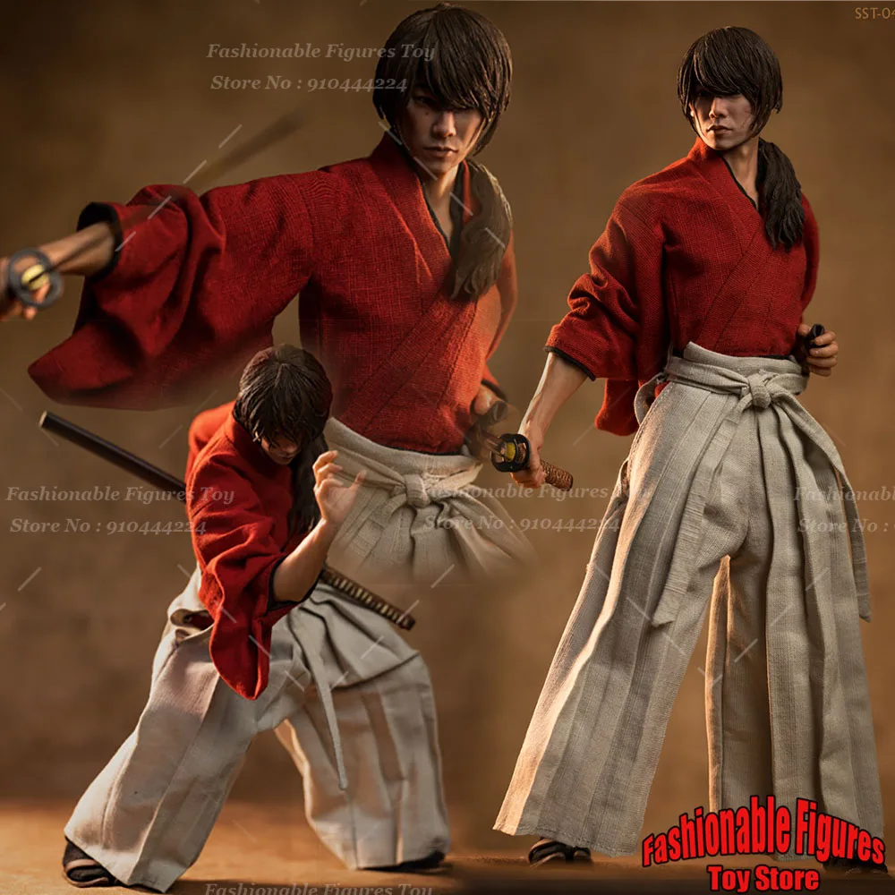 

Soosootoys SST046 1/6 Men Soldier HIMURA KENSHIN Classic Japanese Samurai Full Set 12Inch Action Figure Model Toys Collection