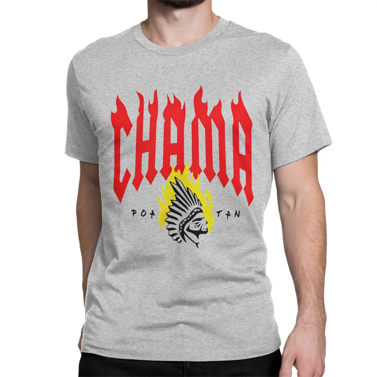 thumbnail image 1 of Camisetas Chama Alex Pereira para hombre y mujer, divertidas, de algodón puro, cuello redondo, manga corta, idea de regalo, ropa, 1 of 7