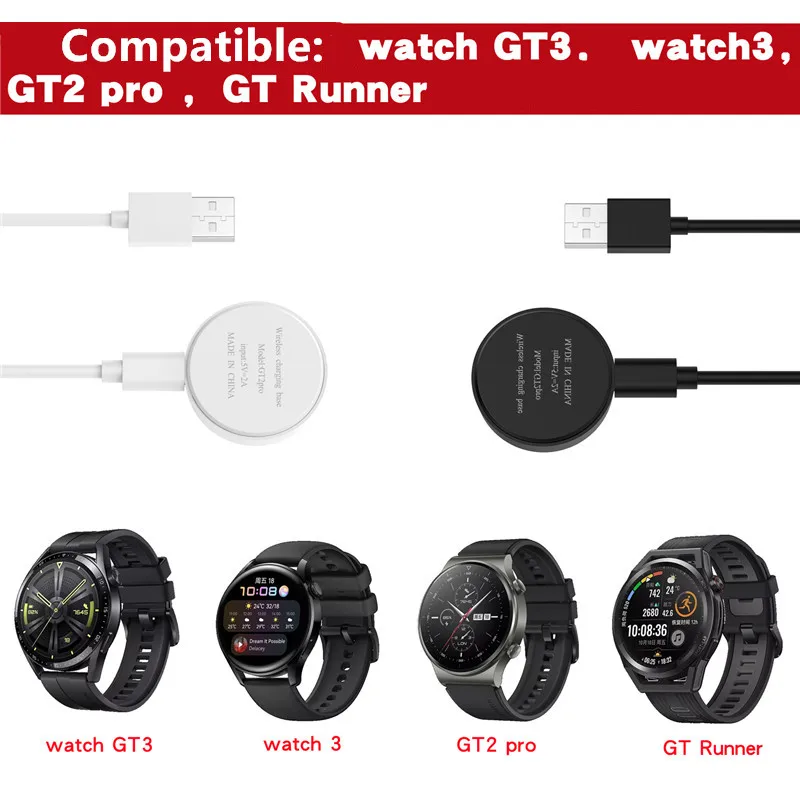 

Charging Dock For Huawei Watch 3 GT3 PRO 42 46/watch3 pro/GT2 PRO/Runner/watch D Smart Watches Charger Cable USB Fast Charging