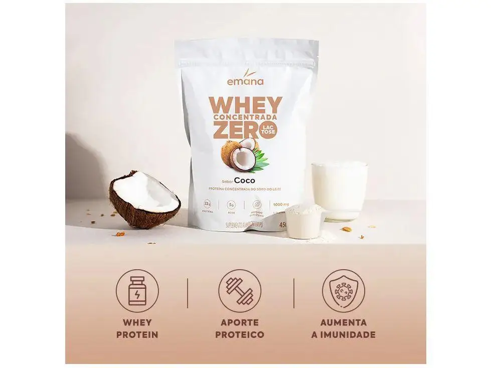 WHEY PROTEIN EM PO COCO 1Kg 4