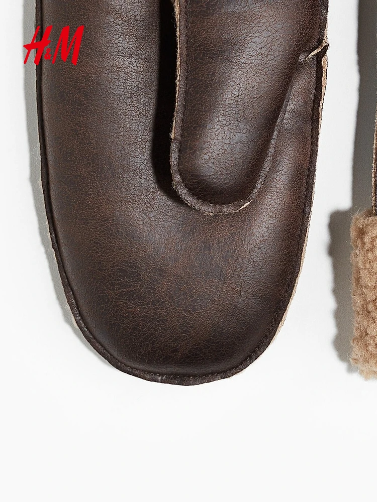 H&M 남성용 겨울용 핑거리스 장갑 1307978 폴리에스터 섬유 100% 중간 두께 통근 시나리오용 일회용이 아닌 장갑