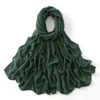 185*75 cm musulman Modal Hijab rayonne coton châles pour femmes mince plaine écharpe grande taille foulard islamique Turban bandeau