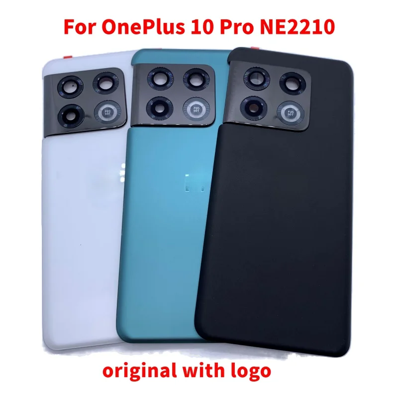 

Original Glass For OnePlus 10 Pro NE2210 Back Battery Cover Camera Frame Rear Cover Housing Case For OnePlus 10Pro 1 10Pro Door