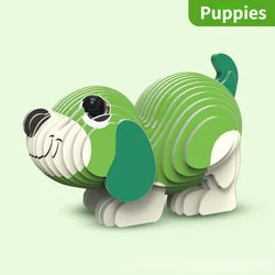 3D Animal Puzzle for Kids - Early Education Toy for Ages 3 - 6 (Puppy)