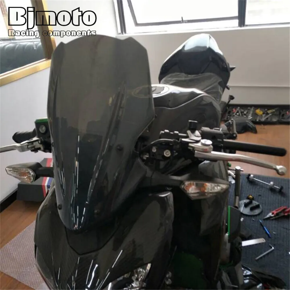 Z900 Z 900 Motorcycle Street Bike Wind Screen Deflectors for Kawasaki Z900 -2010 Windshield Windscreen motorcycle windshield