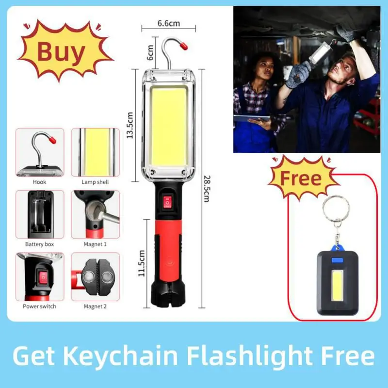 

USB Перезаряжаемый монолитный блок рабочих планшетов портативная Рабочая лампа регулируемый водонепроницаемый магнитный фонарь с зажимом для кемпинга