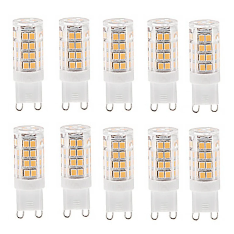 

10 шт., галогенные лампы G4, G9, G9, 3 Вт, 220 В переменного тока