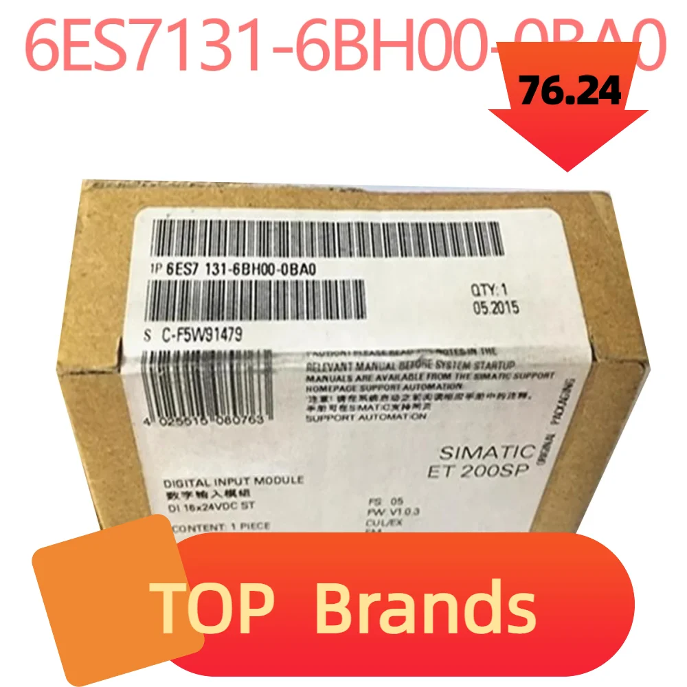

100%NEW ORIGINAL 1 Year Warranty Digital Input Module 6ES7131-6BH00-0BA0 6ES7132-6BH00-0BA0