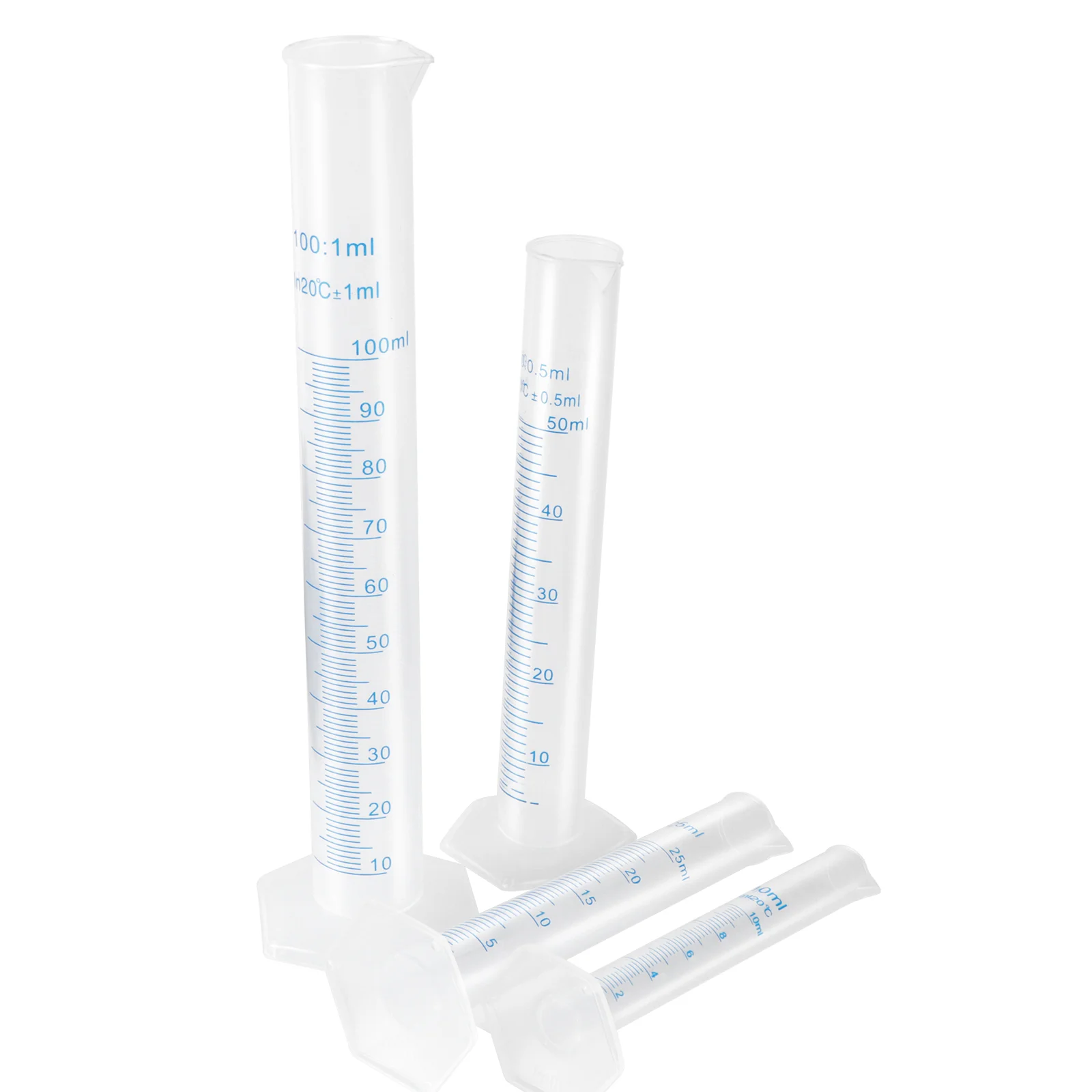 4Pack Graduated Cylinder, Transparent Measuring Cylinder Durable Test Tube  Flask, 2- Sided Measuring Lines Graduated Cylinder - AliExpress