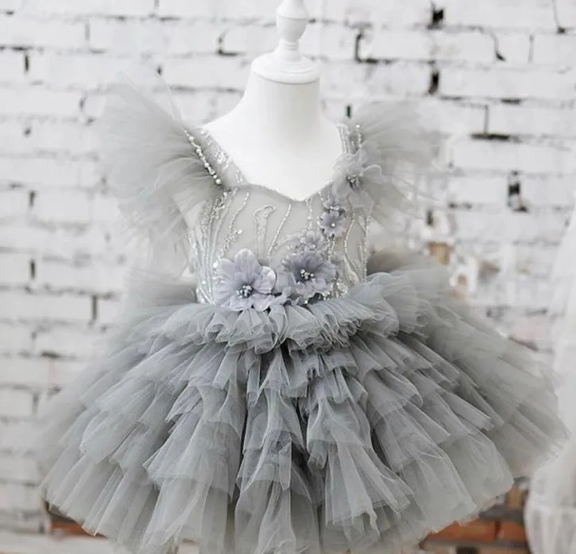 

Cute Baby Girl Dress Kids Clothes for Girls 1st Year Birthday Party Gown Wedding occasion Infant Toddler Dress 0-14yrs kid