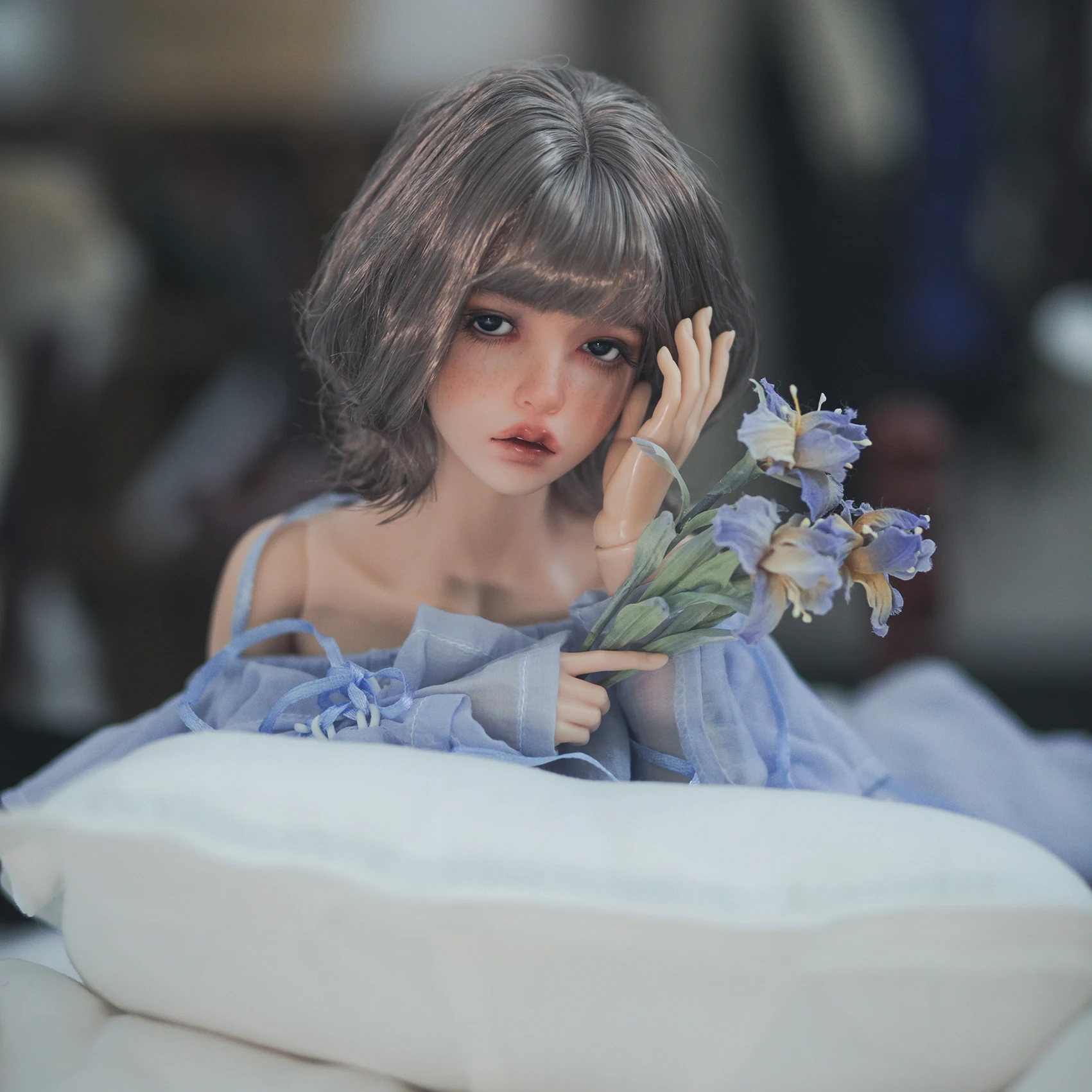 Фото Новая кукла sd bjd 1/3 63 см IP sid Soo, модная женская импортная смола, полный комплект одежды, парик, обувь для макияжа №3