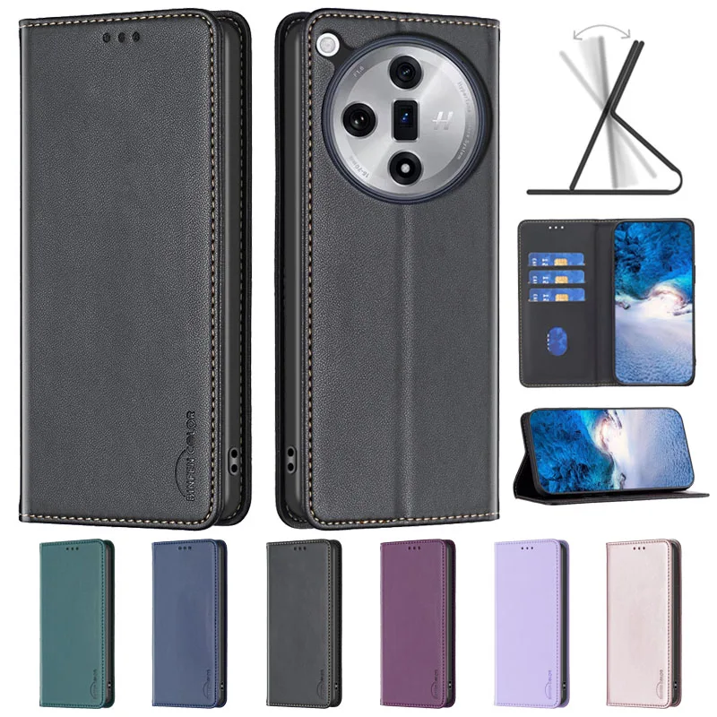 Per Oppo Find X7 Ultra Custodia Magnetica Flip Phone Case On Per Funda Oppo Find X7 Ultra Phy110 Cover In Pelle Findx7 X 7 Ultra Coque