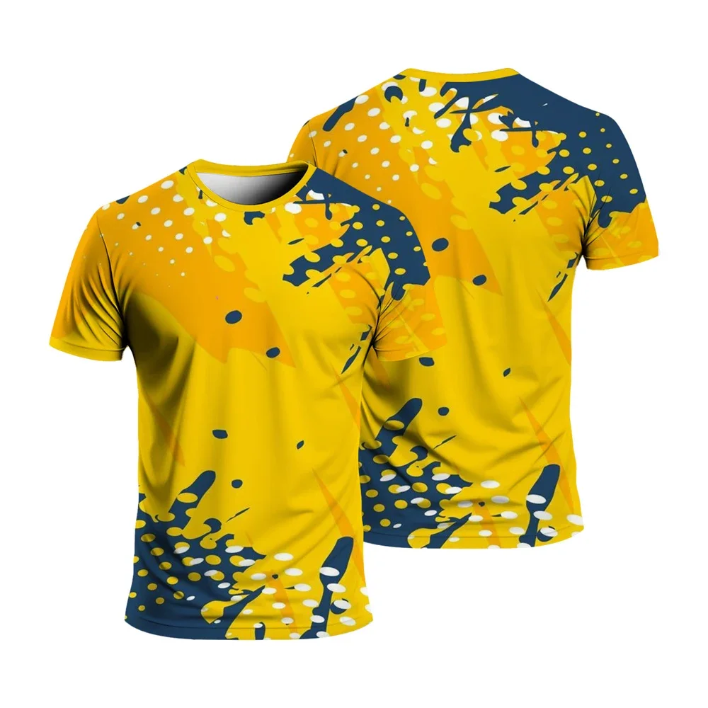 Short Sleeved T Shirt Summer Sport Quick Dry Men Women Loose Comfortable Casual Round Neck