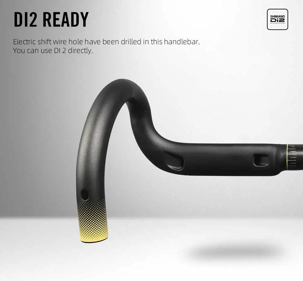 RYET UNNO Carbon Race Lenker 400/420/440 MM Rennrad Dropbar Griff Bar Ersatz FÜR Fahrrad Teile zubehör – Detail 7