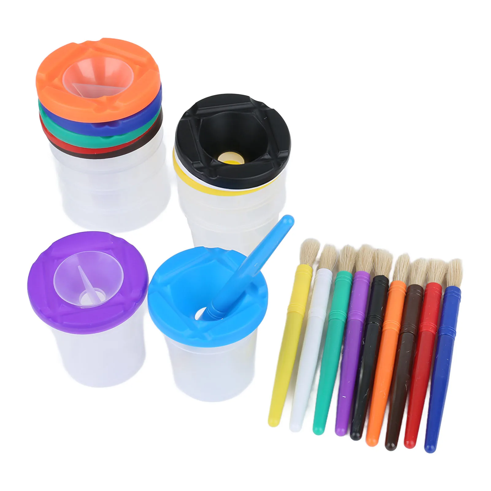 No-Spill Paint Cups, 10-Set