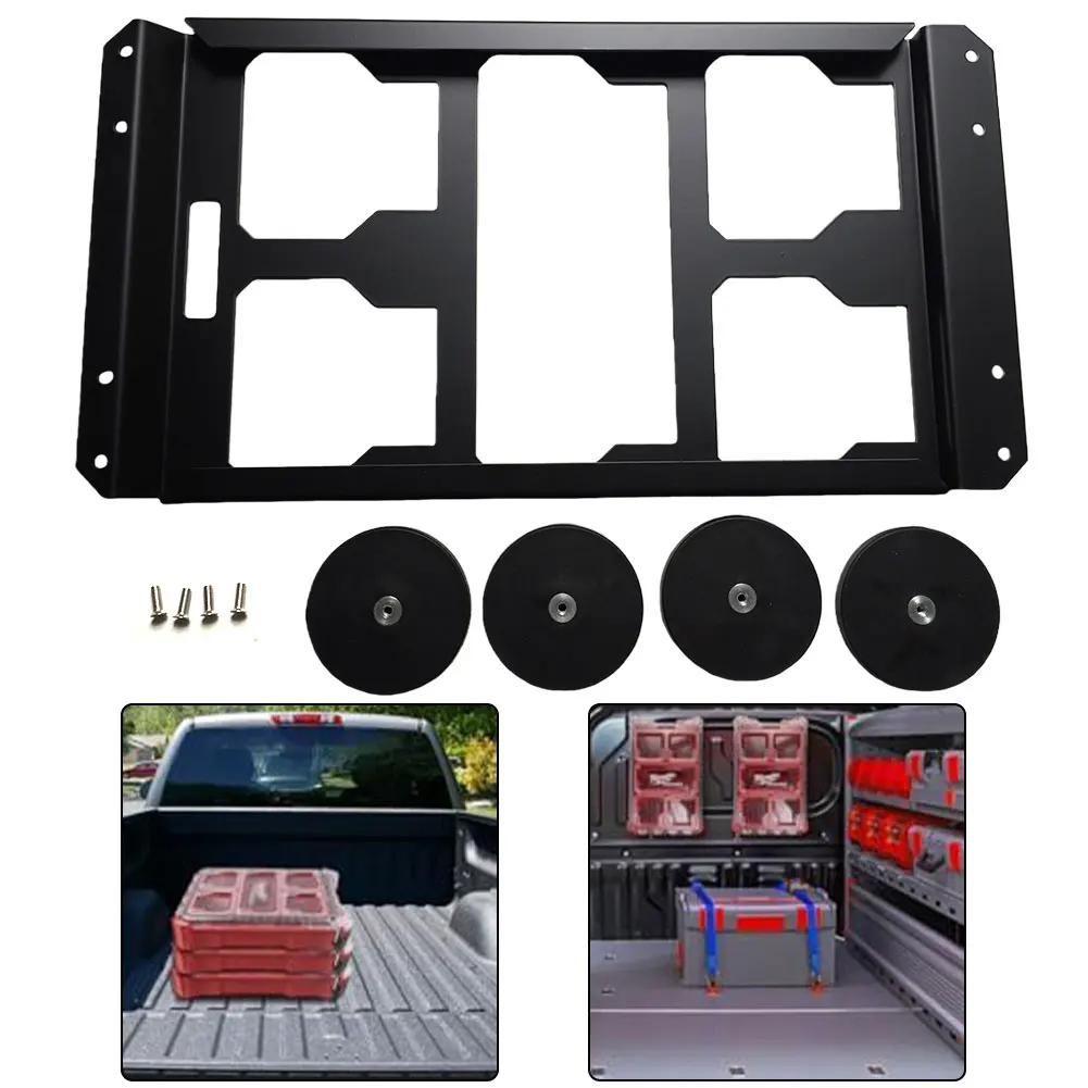 40KG 하중 용량의 자석 확장 브래킷 금속 구조, 팩아웃 공구함용, 트럭 적재함 및 벽면 장착에 적합