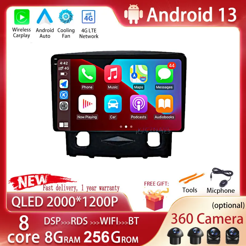 

9'' Android 13 Car Radio Multimedia Player For Ford Kuga 2008 2009 2010 Navigation Video DSP 4G carplay WIFI GPS 2Din No DVD RDS