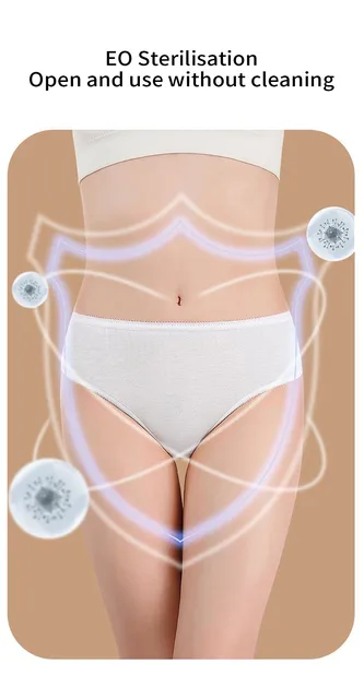 Mutande Usa E Getta Premaman - Confezione Da 7 Pezzi, In Cotone Assorbente, Per Ospedale, Post-Parto E Viaggi - Foto 7