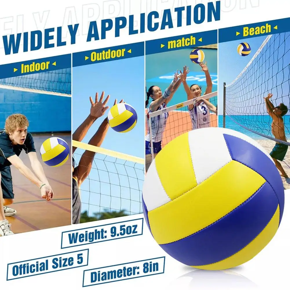 Volleyball Professional Competition PVC Volleyball Size 5 For Beach Outdoor Camping Indoor Game Ball Training ball
