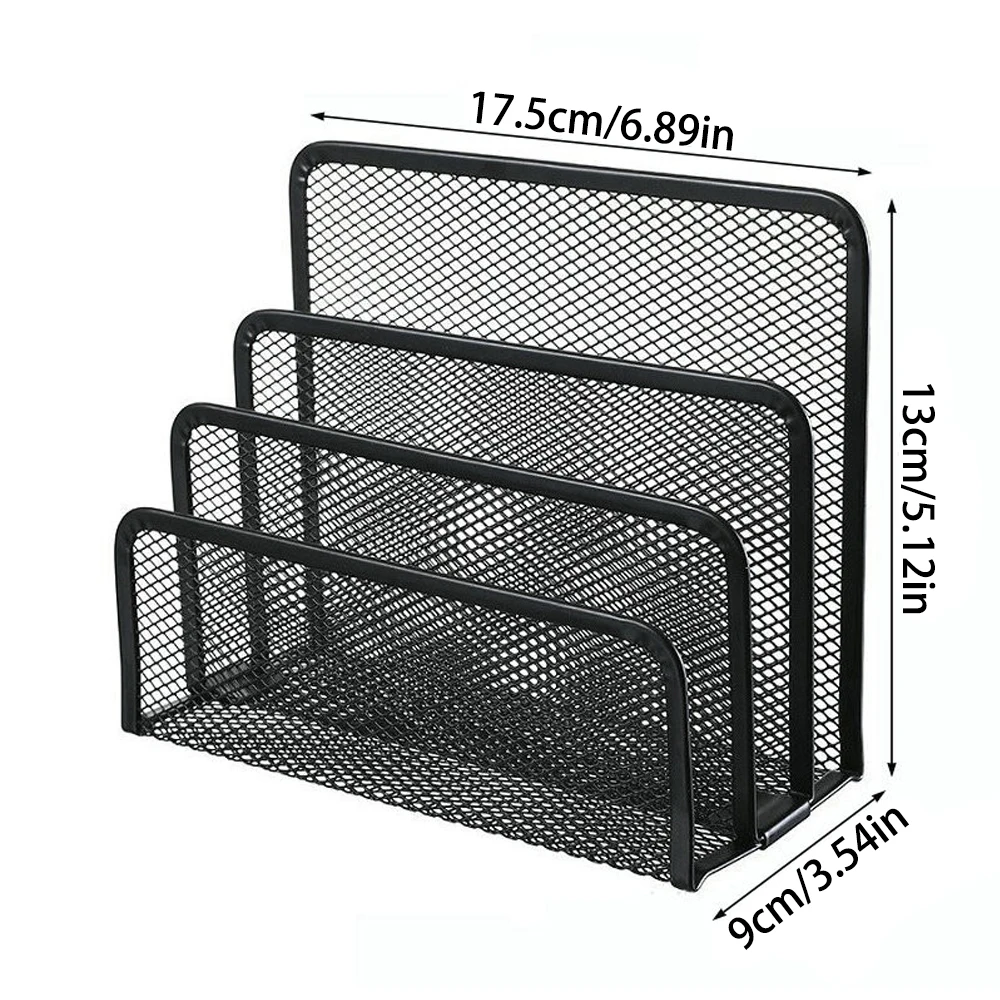 מסדר שולחן 3 שכבות מתכת ברזל מחזיק מחברת מעמד למגזין מסמכים קובץ ספר מסדר משרד