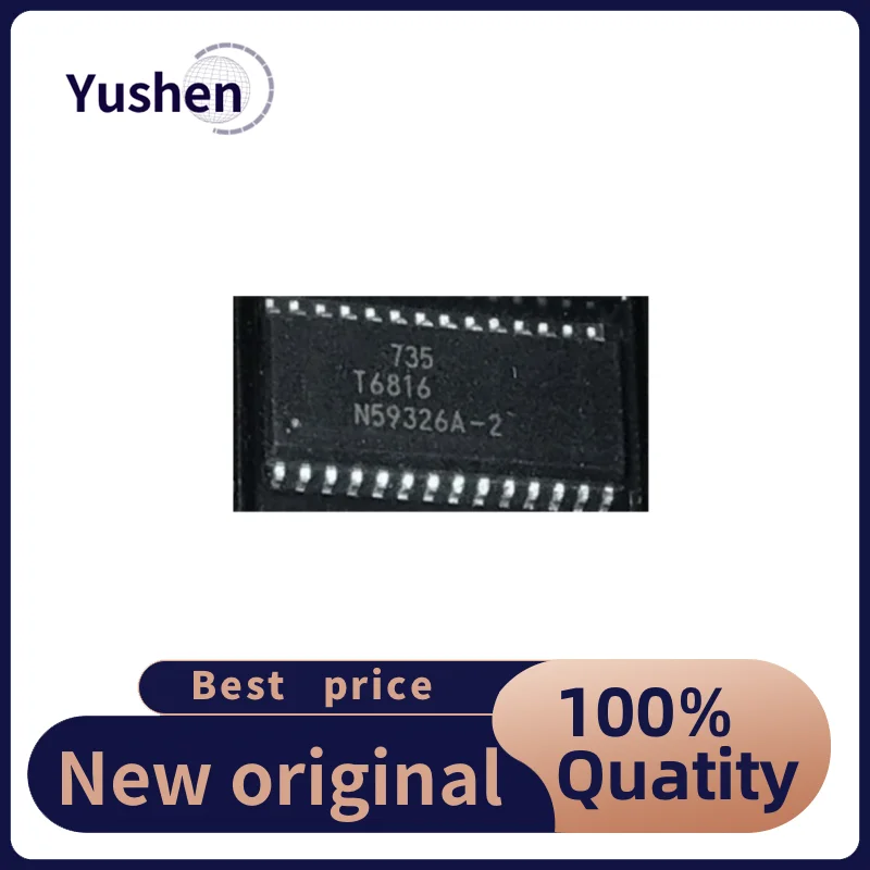 

Electrical Components 10PCS T6816-TIQ T6816 SOP-28 Imported Chip Air Conditioning Panel Chip