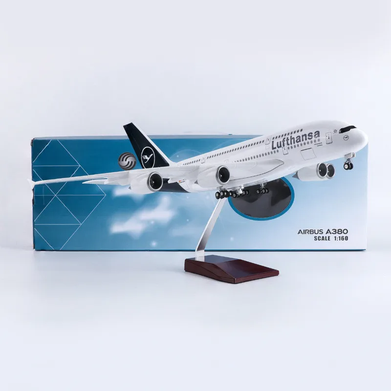 

1/160 Scale Boeing Airplane A350/A380/B747-8 Lufthansa Airline Model Diecast Resin Plane Aircraft Collection Gifts Display Fans