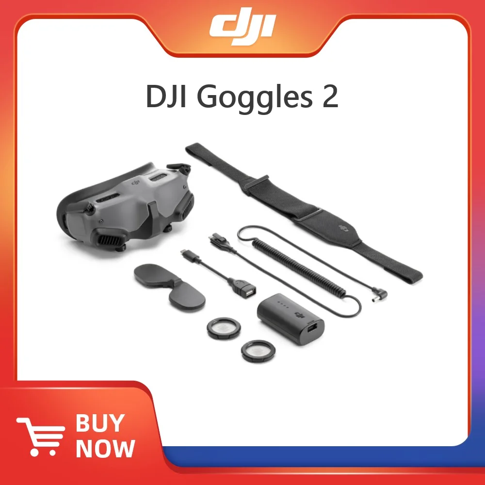 DJI 고글 2-가볍고 편안한 몰입형 비행 고글, 놀라운 마이크로 OLED 스크린, HD 저지연 변속기