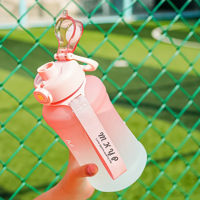 Factory Wholesale Sports Bottle with Bomb Cover Gradient Color