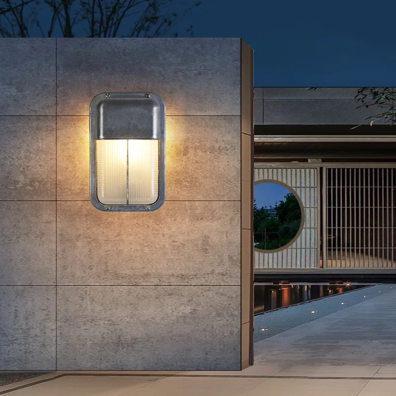 E27 Retro Industrial Outdoor Wall Lights wall light outdoor porch light for Coffee Shop Bar Pub Corridor Stair Vintage Glass Wall Lamp Exterior Lighting