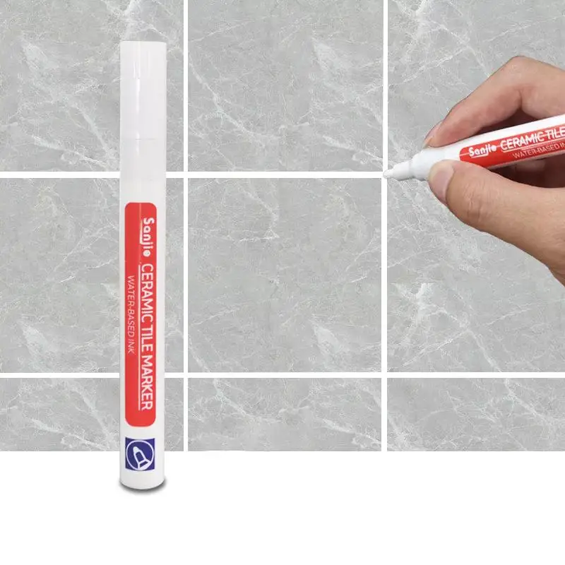 12 Color White Waterproof Tile Marker Grout Pen Kitchen Wall Seam Pen For Tiles Floor Bathroom Decontamination Seam Repair
