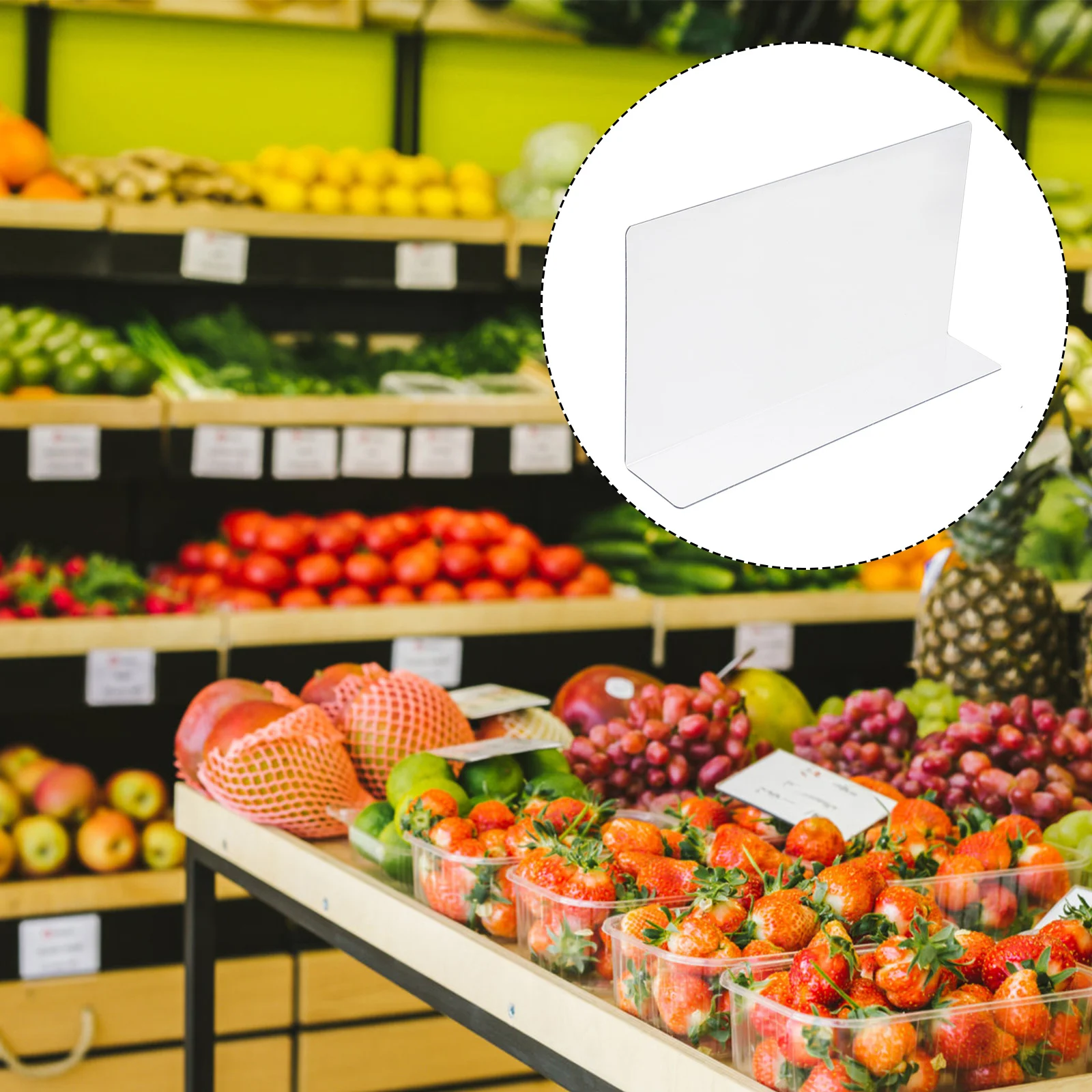 

10 Pcs Partition Plate Commodes Closet Shelf Dividers Separator Supermarket Organization Rack Plastic