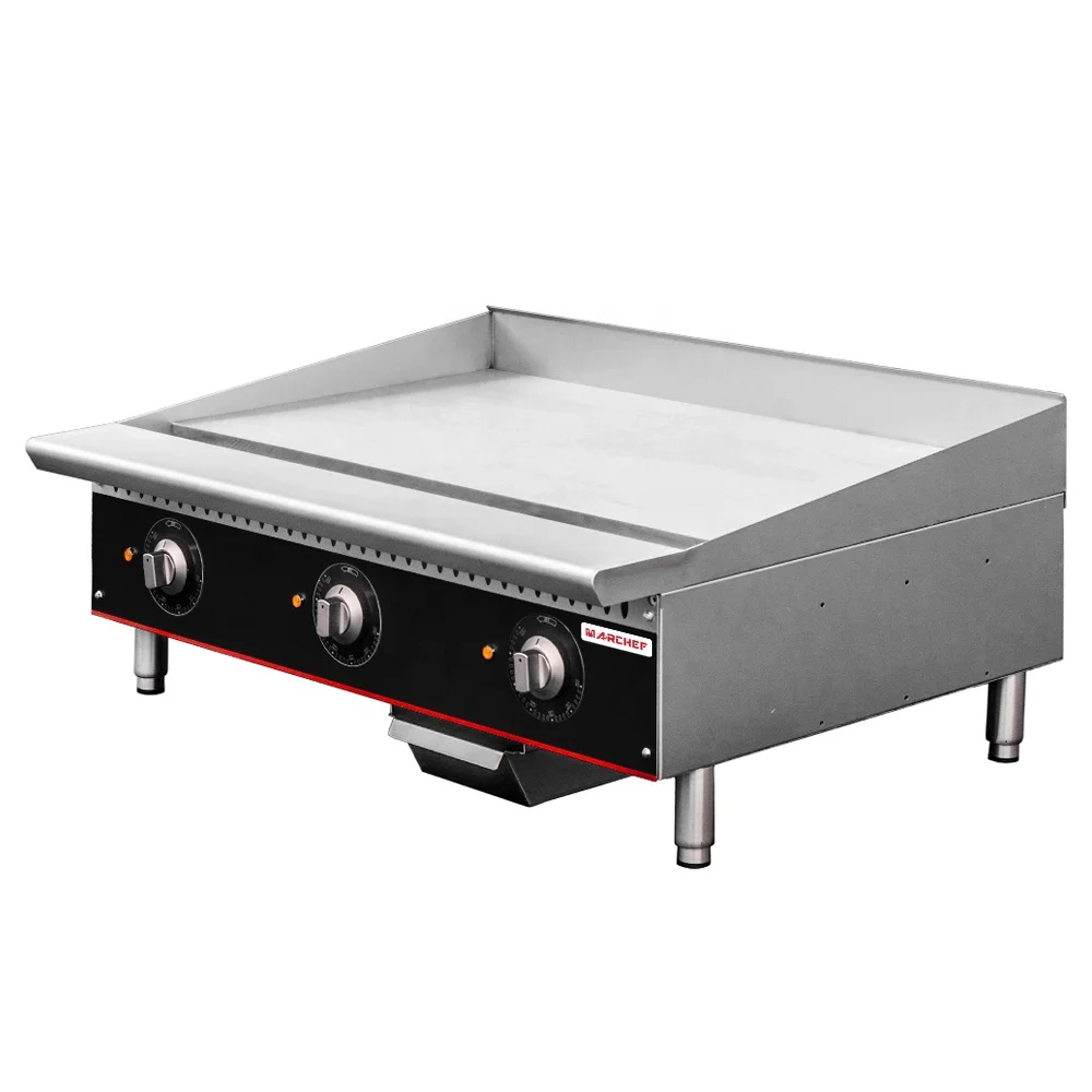 

Factory 36" Commercial American Electric 10 Kw Flat Grill Barbecue Nonstick Griddle With Ce