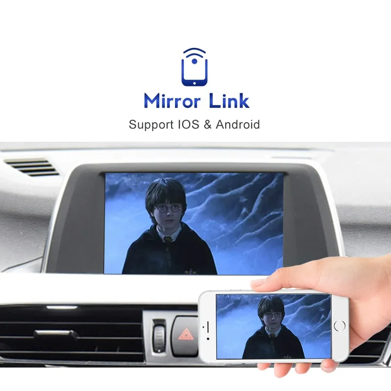 무선 카플레이 안드로이드 자동 인터페이스 디코더 박스, 미러 링크 플러그 앤 플레이, BMW 7 시리즈 F01 F02 2009-2015 CIC NBT 시스템