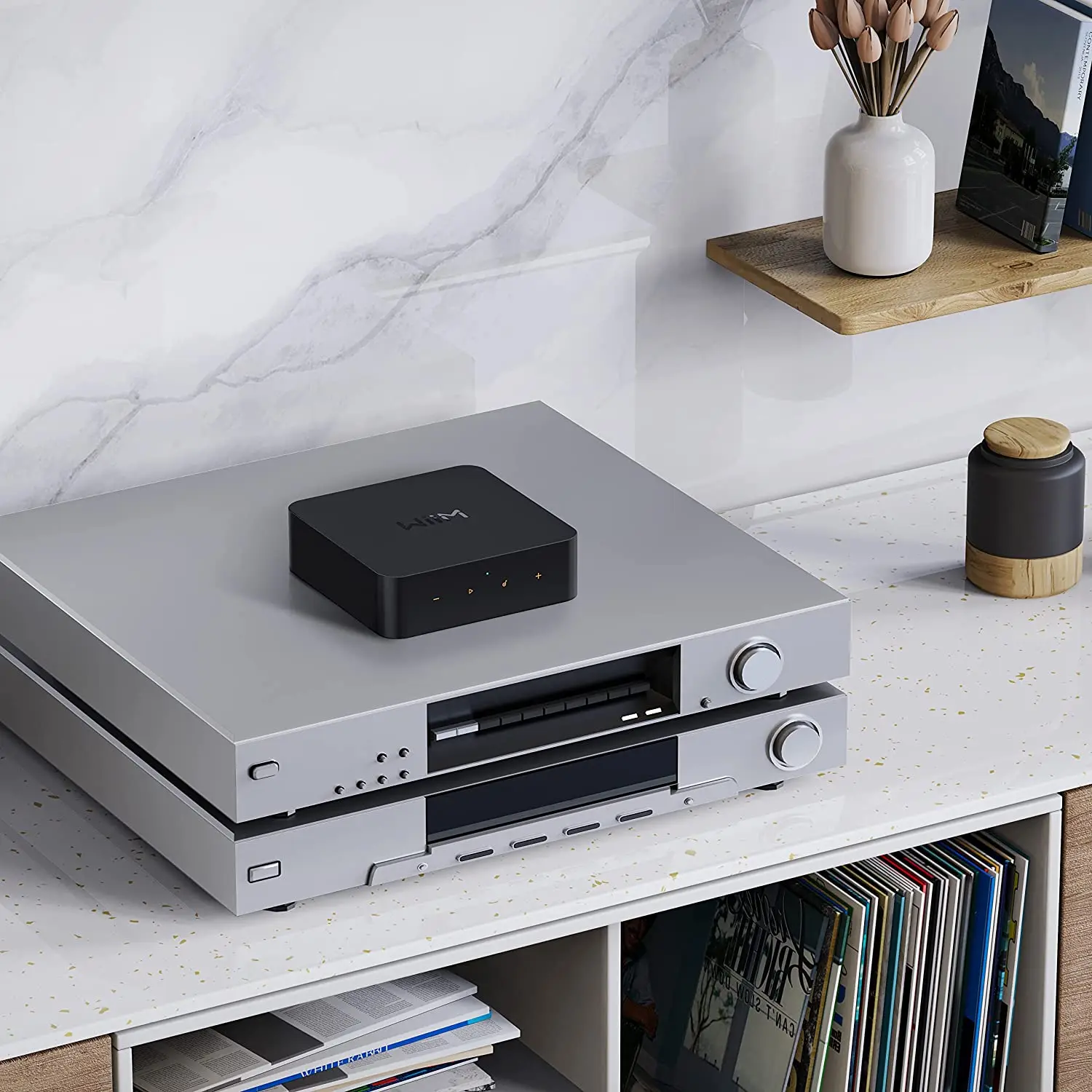 クロック交換済】WiiM Mini Airplay 2 レシーバーアダプター