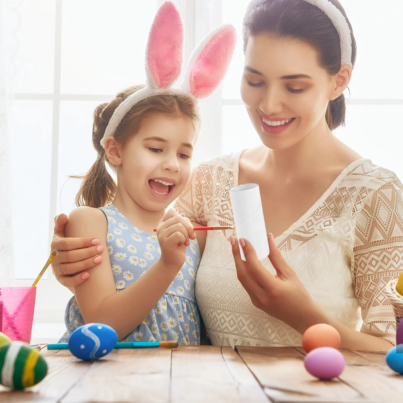 30Pcs 두꺼운 크래프트 종이 공예 롤 재활용 가능한 튼튼한 판지 튜브 학교 미술 수업 DIY 공예 프로젝트 어린이 창의력