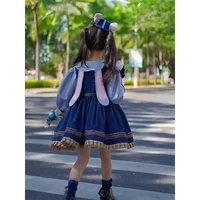 Robe de princesse Zootopia Judy lapin officier de Police robe Lolita dérivés d'animation enfants Cos vêtements cadeaux pour filles 4